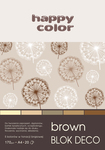 Blok Deco Brown Happy Color A4,20ark,170g,5kol 317 2030-072