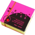 Notes - kostka mini samoprzylepna tęczowy mix Brilliant 50x50 (240 kartek)
