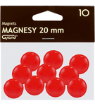Magnesy Grand 20 mm czerwone op. 10 sztuk