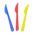 Neonowe noże plastikowe 18 cm (12 szt.)