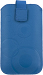 Etui na telefon rozmiar L kolor niebieski koła (EMA101B-L) % BPZ