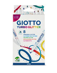 Pisaki Giotto turbo glitter 8szt.425800 brokatowe