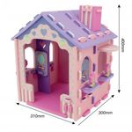 Puzzle piankowe domek dla lalek (31x30x40cm) *