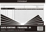 Druki samokopiujące Typograf karta kontowo-finansowa A-4 K289 (02020)