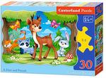 Puzzle 30 elementów Deer and Friends