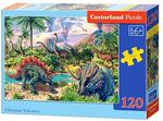 Puzzle 120 elementów Dinosaur Volcanos