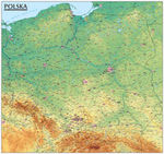 Polska- mapa ogólnogeograficzna 1:570 000 (tuba)