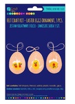 Zestaw kreatywny z filcu zawieszki wielkanocne jajka 3szt. do samodzielnego wykonania KSFI-243 % BPZ