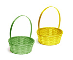 Kolorowy koszyk wielkanocny (WK1879) 2 kolory: zielony i żółty