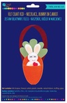 Zestaw kreatywny z filcu naszyjnik,królik w marchewce KSFI-251 *