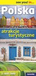 Polska. Atrakcje turystyczne mapa samochodowo - turystyczna