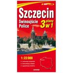 Szczecin, Świnoujście, Police. Plan miasta. 1:22 000