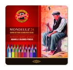 Kredki Mondeluz 24 kolory op. metalowe z eurozawieszka 3724