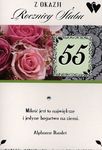 Karnet Jubileum 55 rocznica ślubu B6 MIX