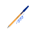 Długopis żółty z wymiennym wkładem niebieski Q-connect (KF34047)1op.20szt.