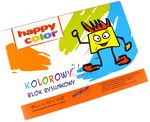 Blok rysunkowy Happy Color kolor A4 80g 15ark  2030-09 1szt