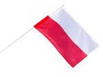 Flaga Polska z plastikowym trzonem 1szt. /1309/