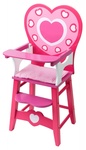 Drewniane krzesło do karmienia lalek *