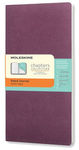 NOTES journal Moleskine slim pocket purpurowy  w linie 7,5x14cm (MOCPT021H8)