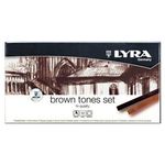 Kredki Pastele Lyra brown tones 12 kolorów 5641121