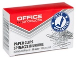 Spinacze okrągłe Office Products 50mm 100szt srebrne