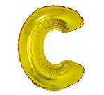 Balon foliowy "litera C" - ZŁOTA  (35cm)
