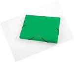 Teczka box na gumkę A4 zielony   0410-0059-04