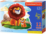 Puzzle 12 el Lion Cub and his Dad *