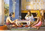 Puzzle 1000 Copy of Egyptian Chess Players, Sir Lawrence Alma-Tadema *