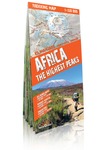 Afryka / Africa. The Highest Peaks.  laminowana mapa trekkingowa najwyższych szczytów Afryki