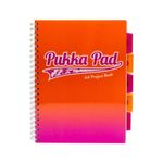 Kołozeszyt Pukka Pad Project Book Fusion a4 200k kratka pomarańczowy 8410-fus