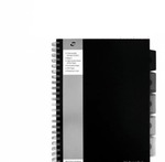 Kołozeszyt Pukka Pads Project Book z serii black A4/250  kratka czarny  SBPROBAA4/SQ