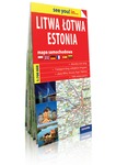 Litwa Łotwa Estonia mapa samochodowa 1:700 000 (papier)
