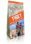 Tybet. Mount Everest, Nam tso, Lhasa, Shigatse - mapa południowej części Tybetu 1:400 000