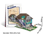 Puzzle 3D Domki świata - FRANCJA Flower shop 31el.(W3105H)