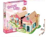 Puzzle 3D Sweet Villa domek dla lalek - 84 elementy *