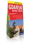 Gdańsk, Gdynia, Sopot  plan Trójmiasta 1:26 000