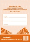 Zeszyt oceny organoleptycznej artykułów żywnościowych (bez chłodzenia) A-5 02168
