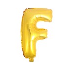 Balon Litera "F" 45,5cm (18") złoty