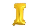 Balon Litera "I" 45,5cm (18") złoty
