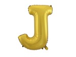Balon Litera "J" 45,5cm (18") złoty