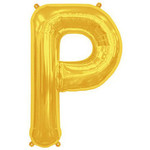 Balon Litera "P" 45,5cm (18") złoty