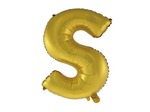 Balon Litera "S" 45,5cm (18") złoty