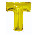 Balon Litera "T" 45,5cm (18") złoty