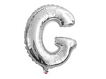 Balon Litera "G" 45,5cm (18") srebrny