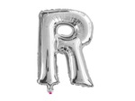 Balon Litera "R" 45,5cm (18") srebrny