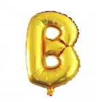 Balon Litera "B"  złoty 40cm (16")