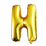Balon Litera "H" złoty 40cm (16")
