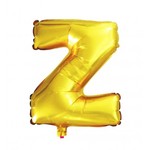 Balon Litera "Z" złoty 40cm (16")