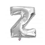 Balon Litera "Z" 40cm (16") srebrny
